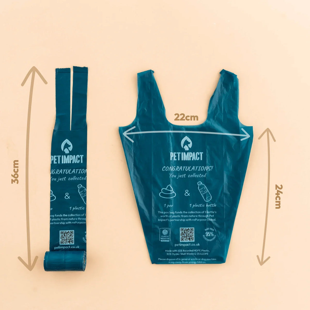 Pet Impact Recycled Poop Bags for Dogs