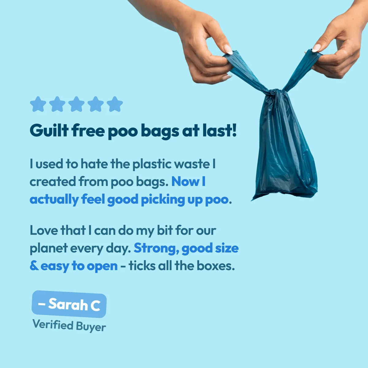 Pet Impact Recycled Poop Bags for Dogs